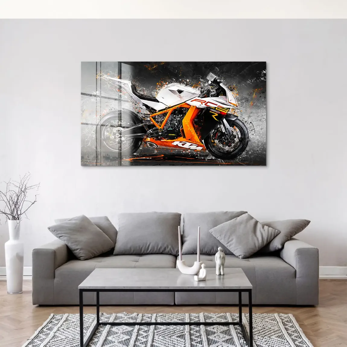KTM RC8 Abstrakt Acrylglas Bild