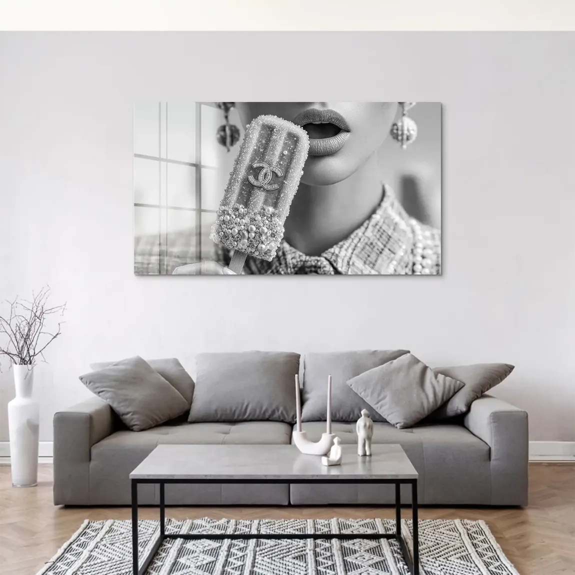 Coco Ice Art Black Edition Acrylglas Bild