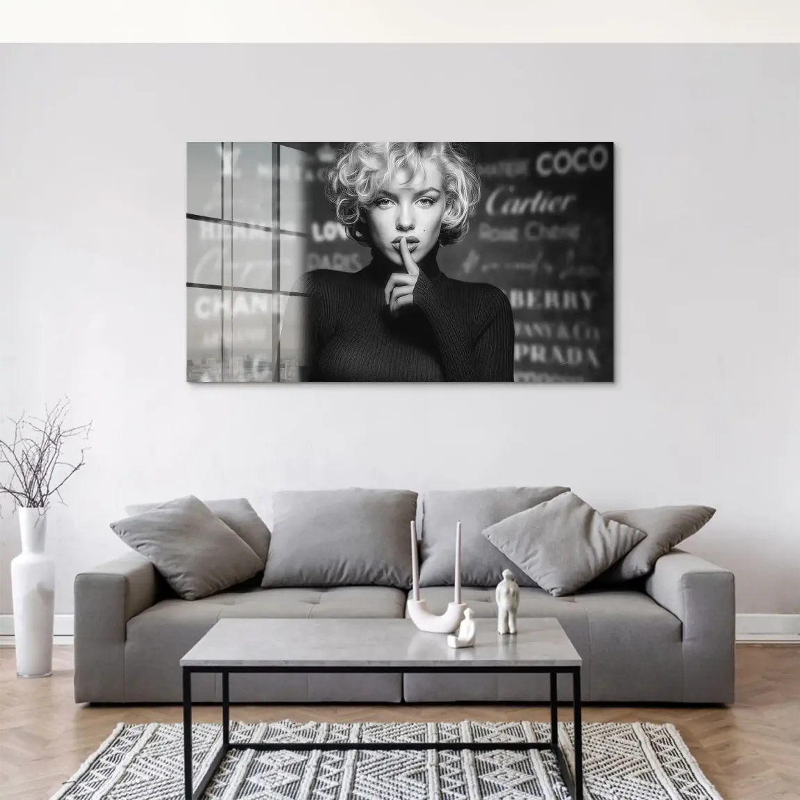 Marilyn Monroe Black Secret Acrylglas Bild