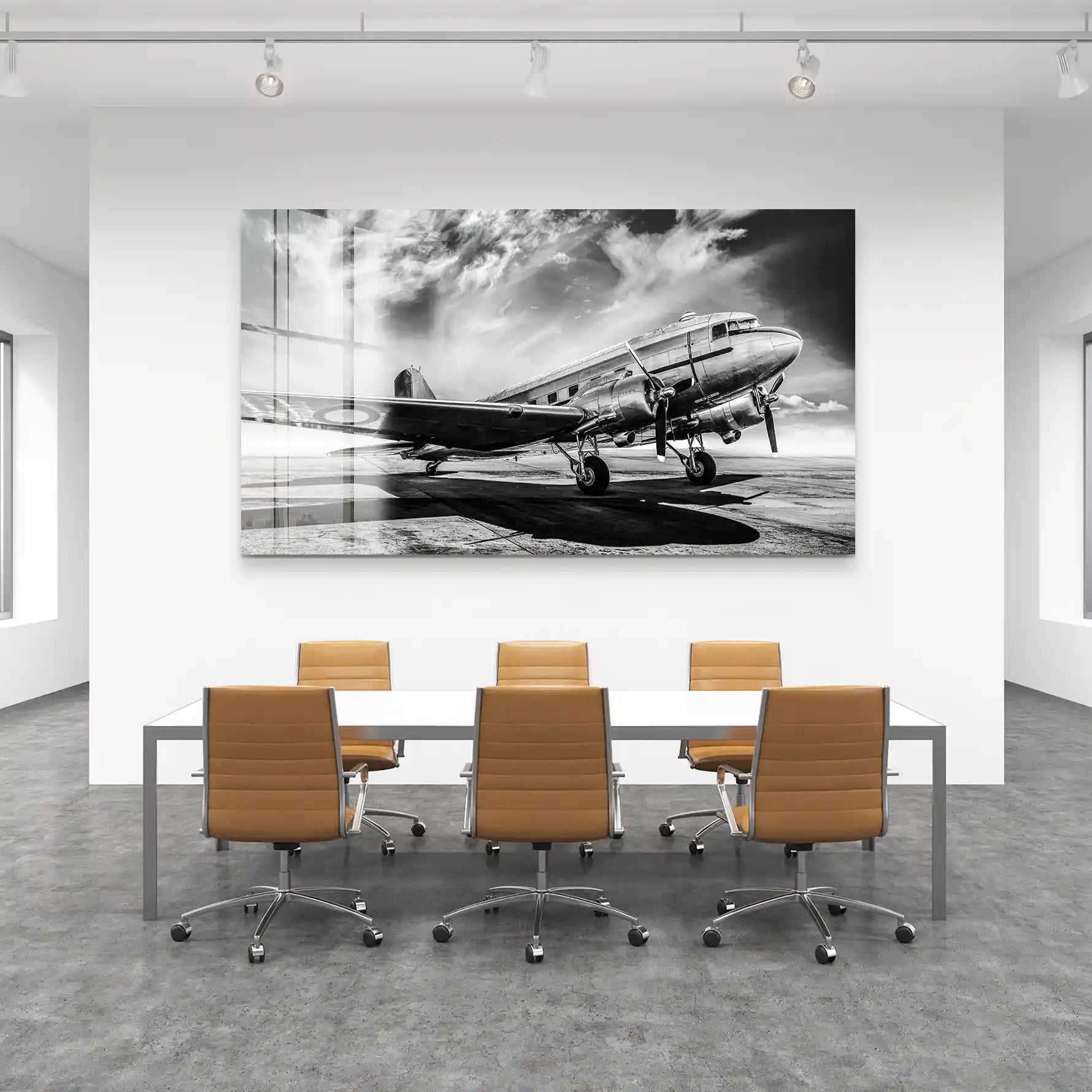 DC3 Vintage Flugzeug Acrylglas Bild INGALERIE