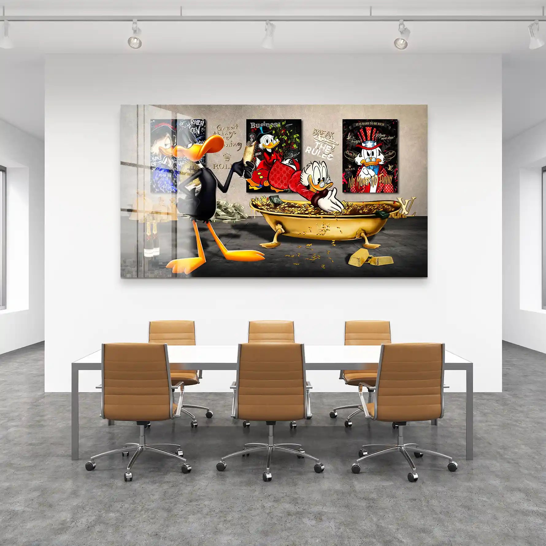 Duffy u. Dagobert Pop Art Acrylglas Bild INGALERIE