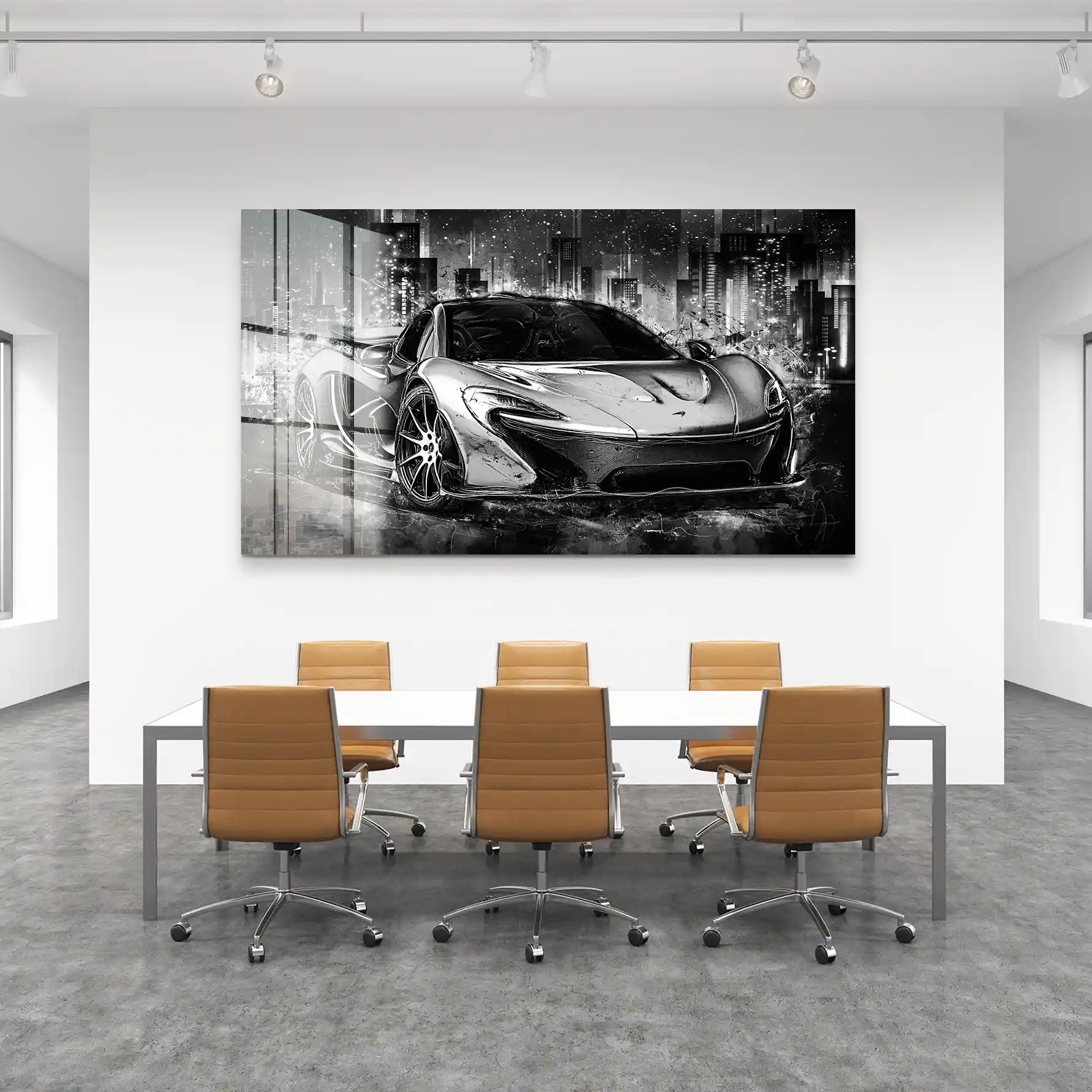 McLaren Abstrakt Black Acrylglas Bild INGALERIE