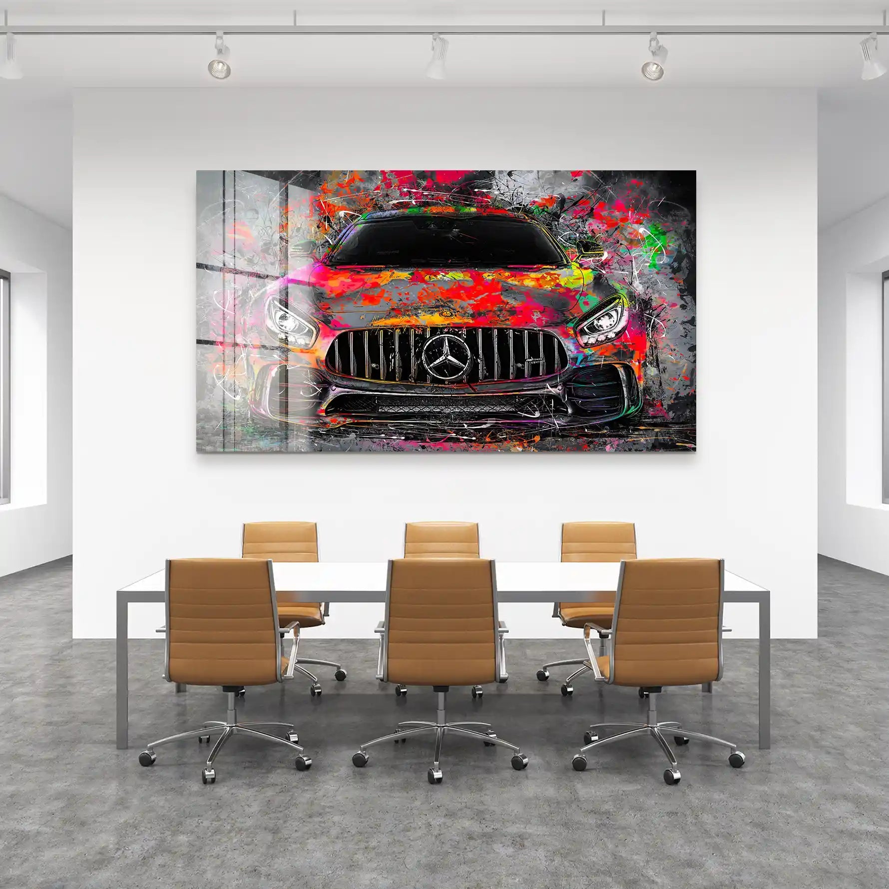 Mercedes AMG GT Pop Art Style Acrylglas Bild INGALERIE