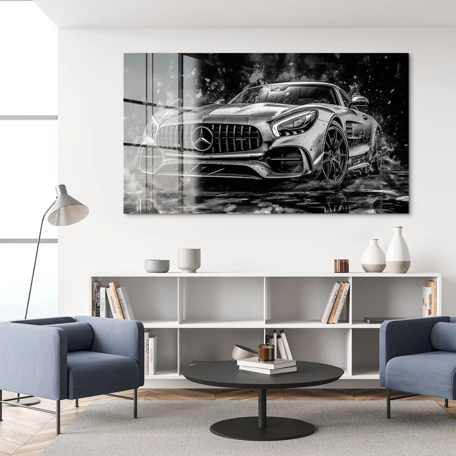 Mercedes AMG GT Dark Style Acrylglas Bild INGALERIE