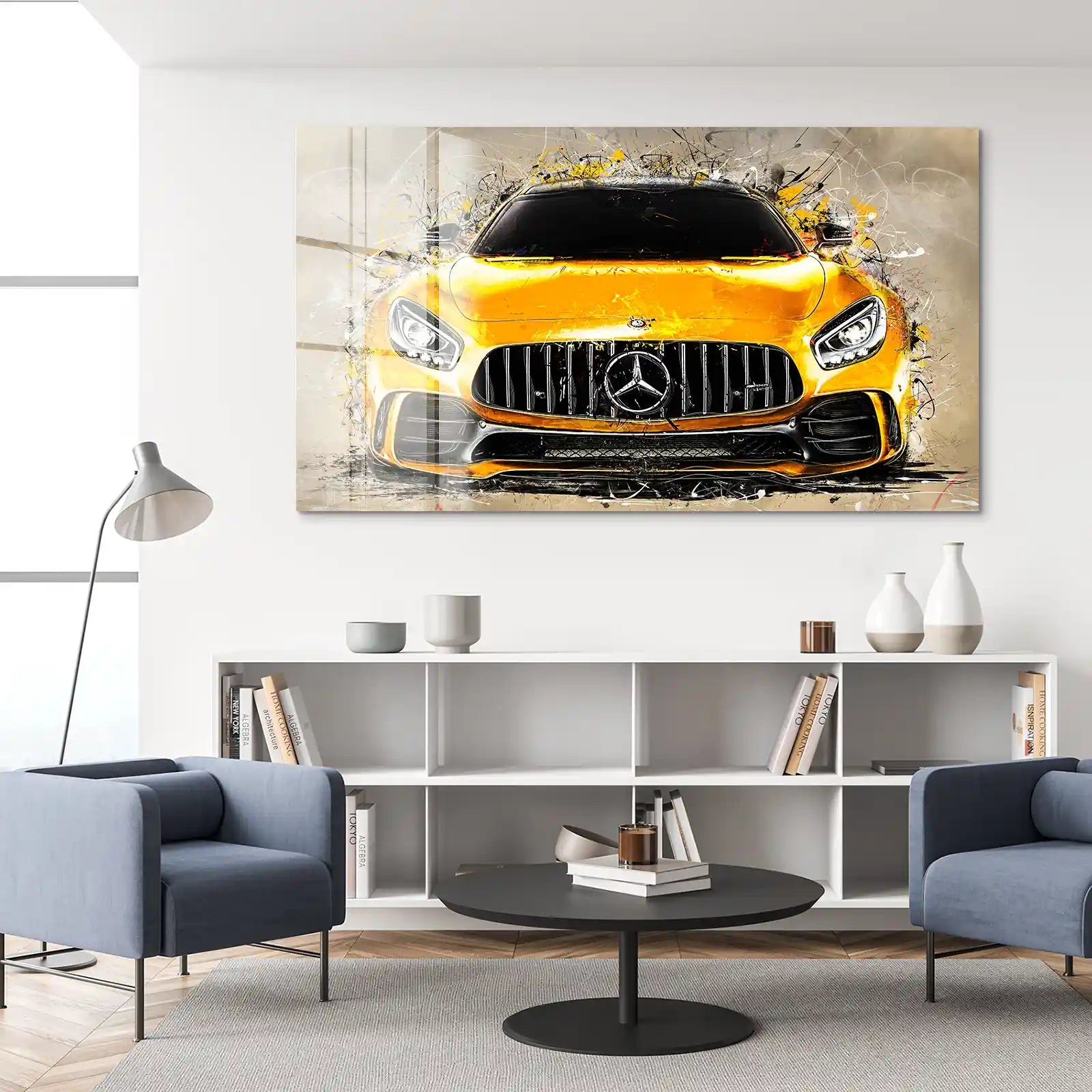 Mercedes AMG GT Retro Style Acrylglas Bild INGALERIE