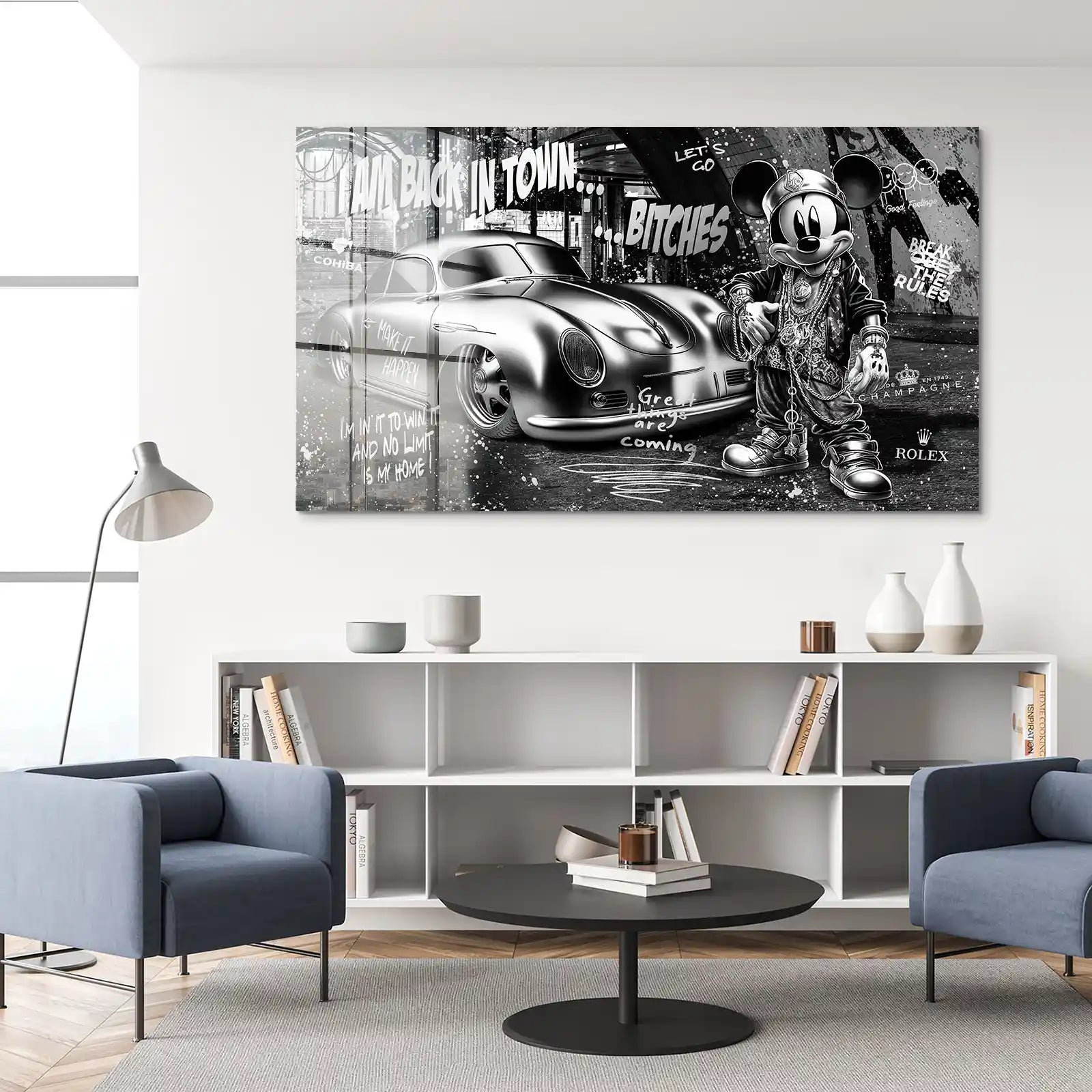 Micky Speedster 356 Pop Art Style Acrylglas Bild INGALERIE