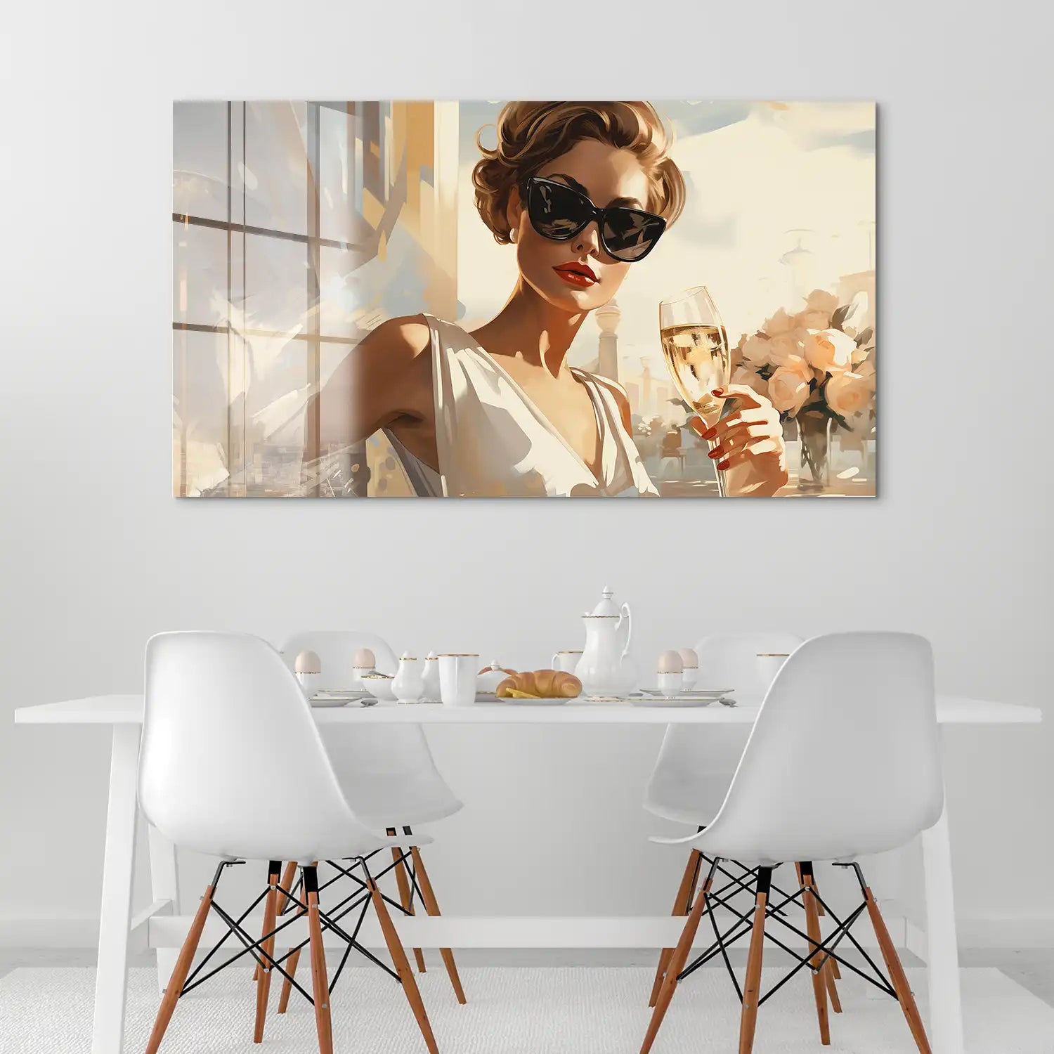 Glamour Champagner Acrylglas Bild INGALERiE