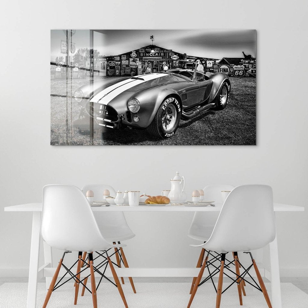 AC Cobra Abstrakt Silver Acrylglas Bild INGALERIE