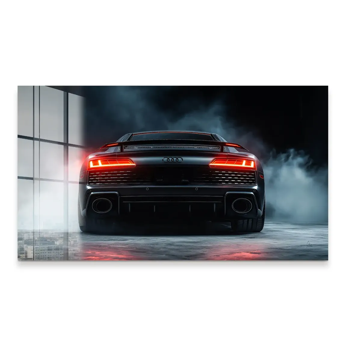 Audi R8 Dark Side Acrylglas Bild