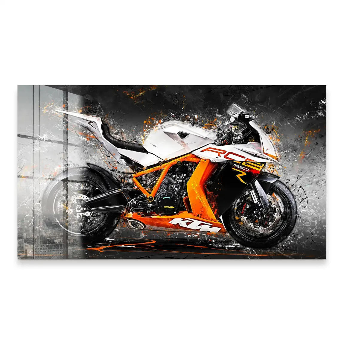 KTM RC8 Abstrakt Acrylglas Bild