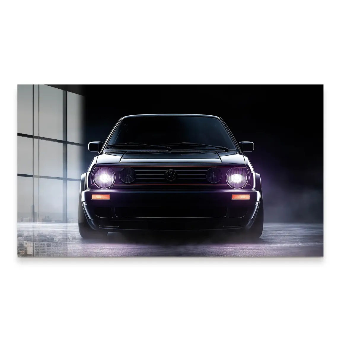 VW Golf Old School Acrylglas Bild