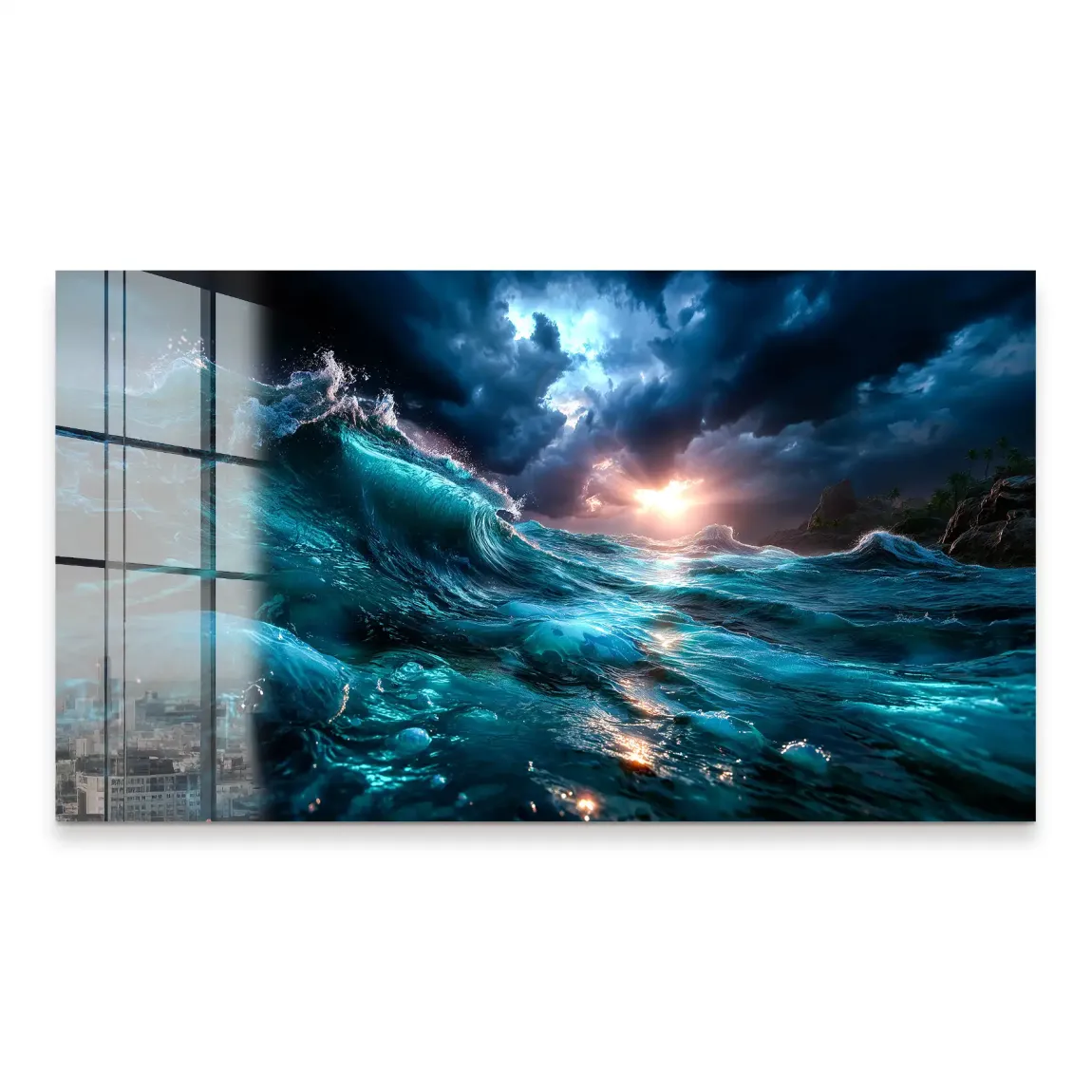 Wildes Meer Acrylglas Bild