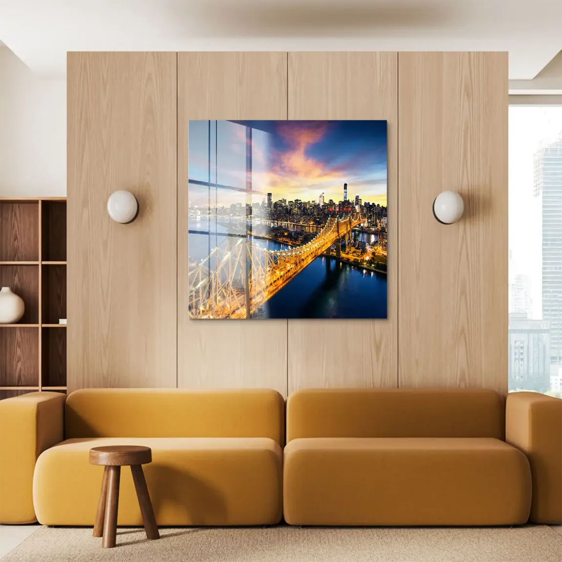 Manhattan Panorama Acrylglasbild