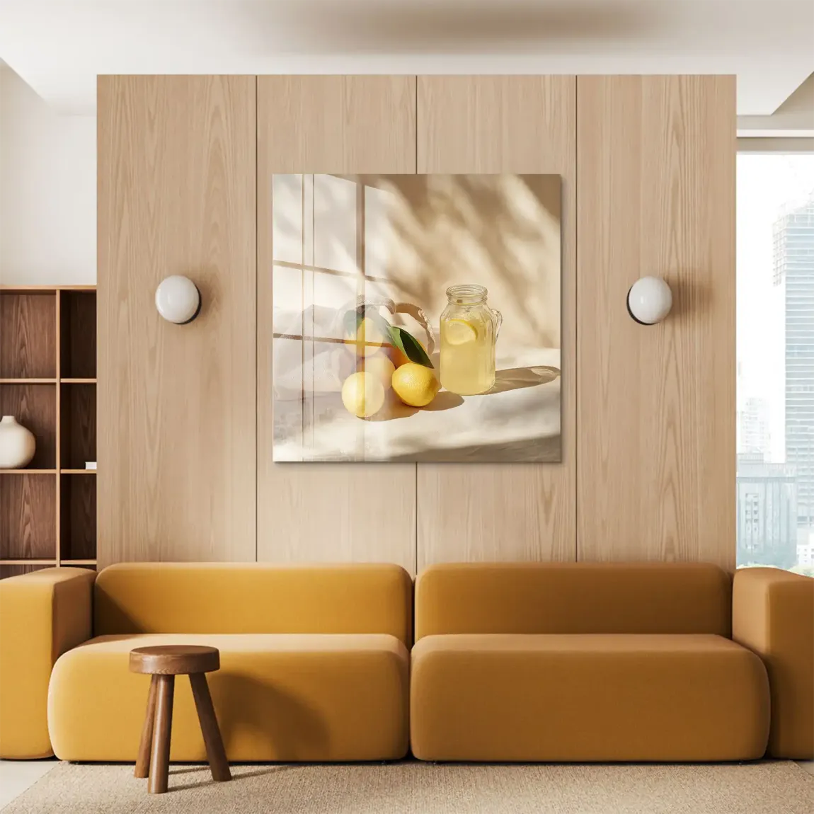 Zitronen Stillleben Acrylglasbild