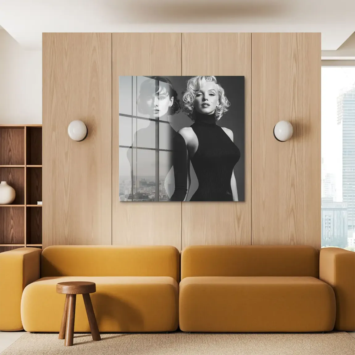 Audrey & Marilyn Acrylglasbild