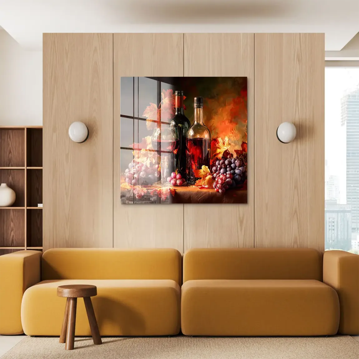 Edle Weinlese Acrylglasbild