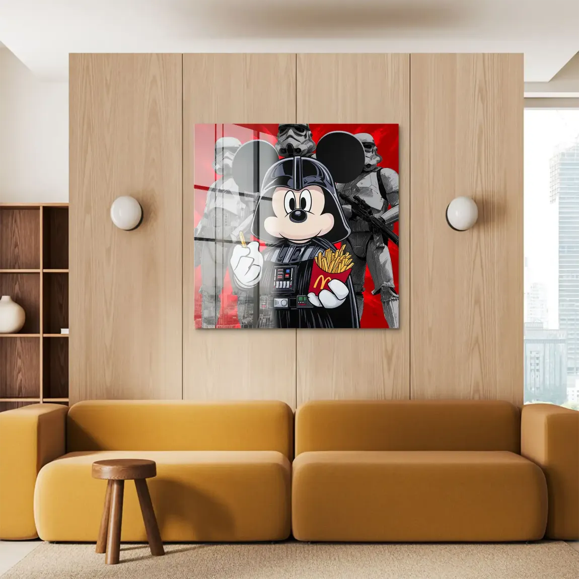Micky Maus Vader Acrylglasbild