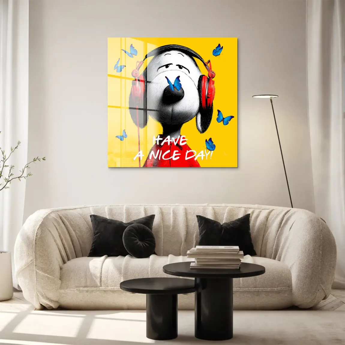 Snoopy Nice Day Acrylglasbild