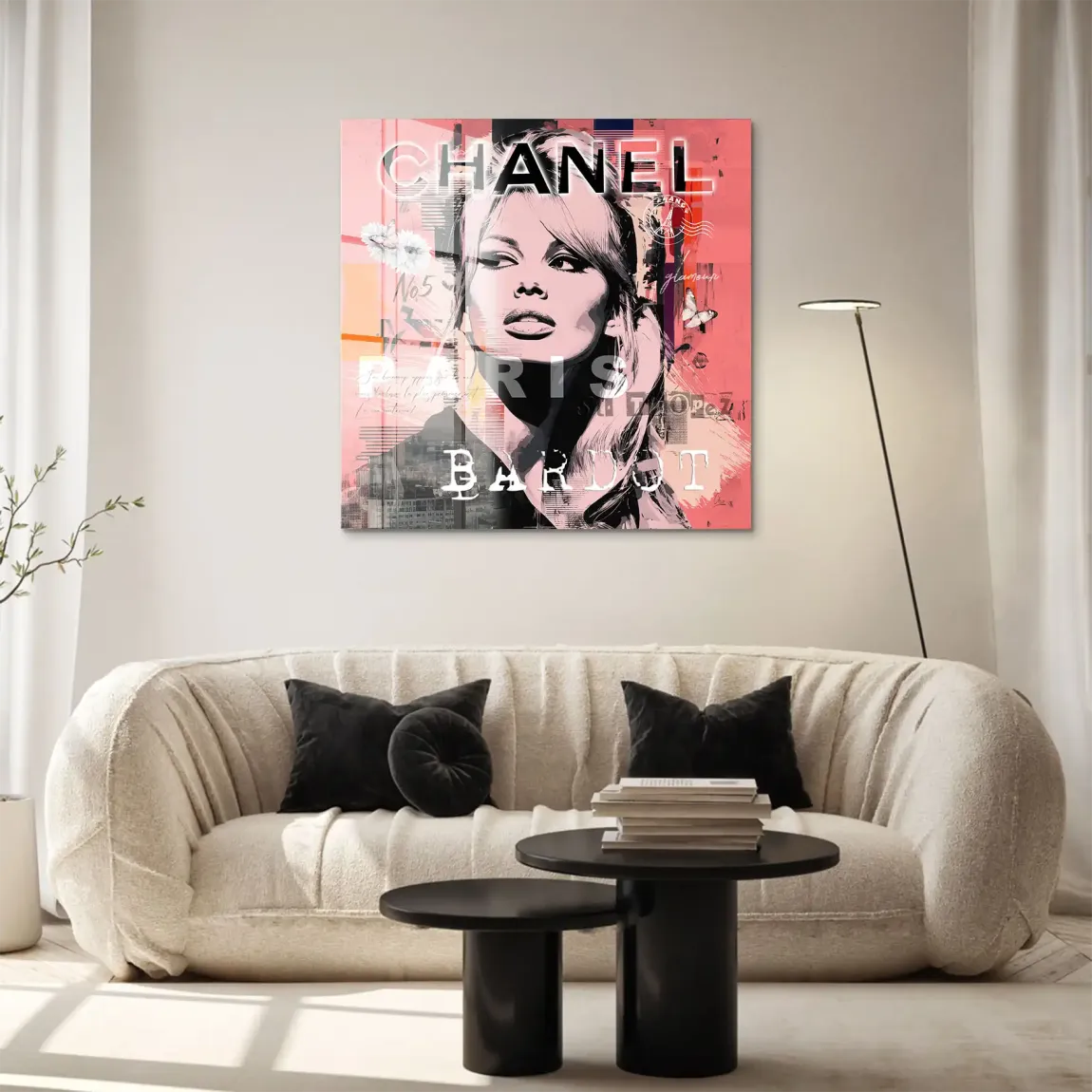 Bardot Chanel Art Acrylglasbild
