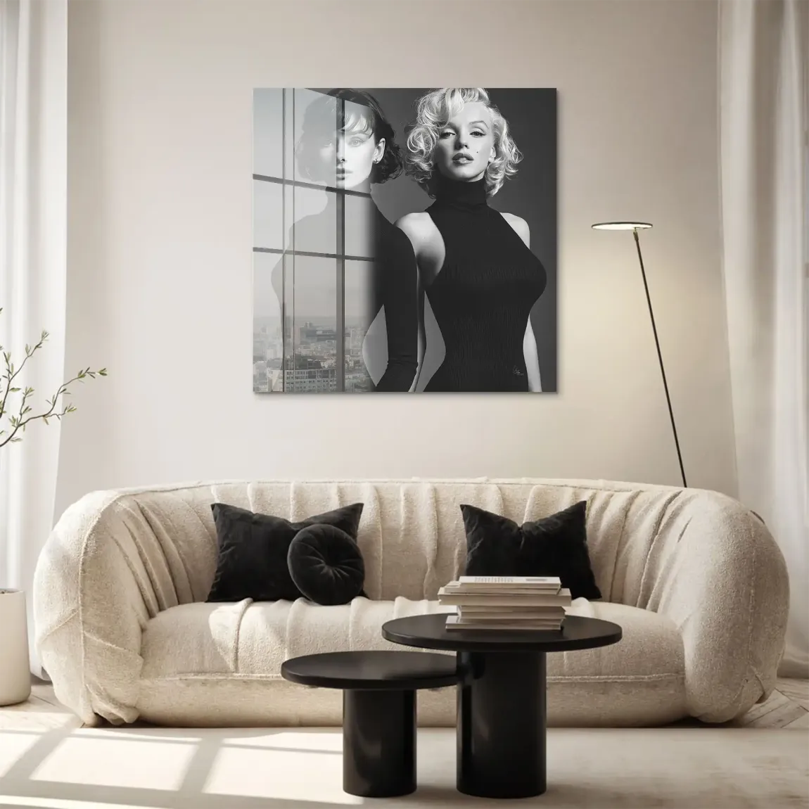 Audrey & Marilyn Acrylglasbild