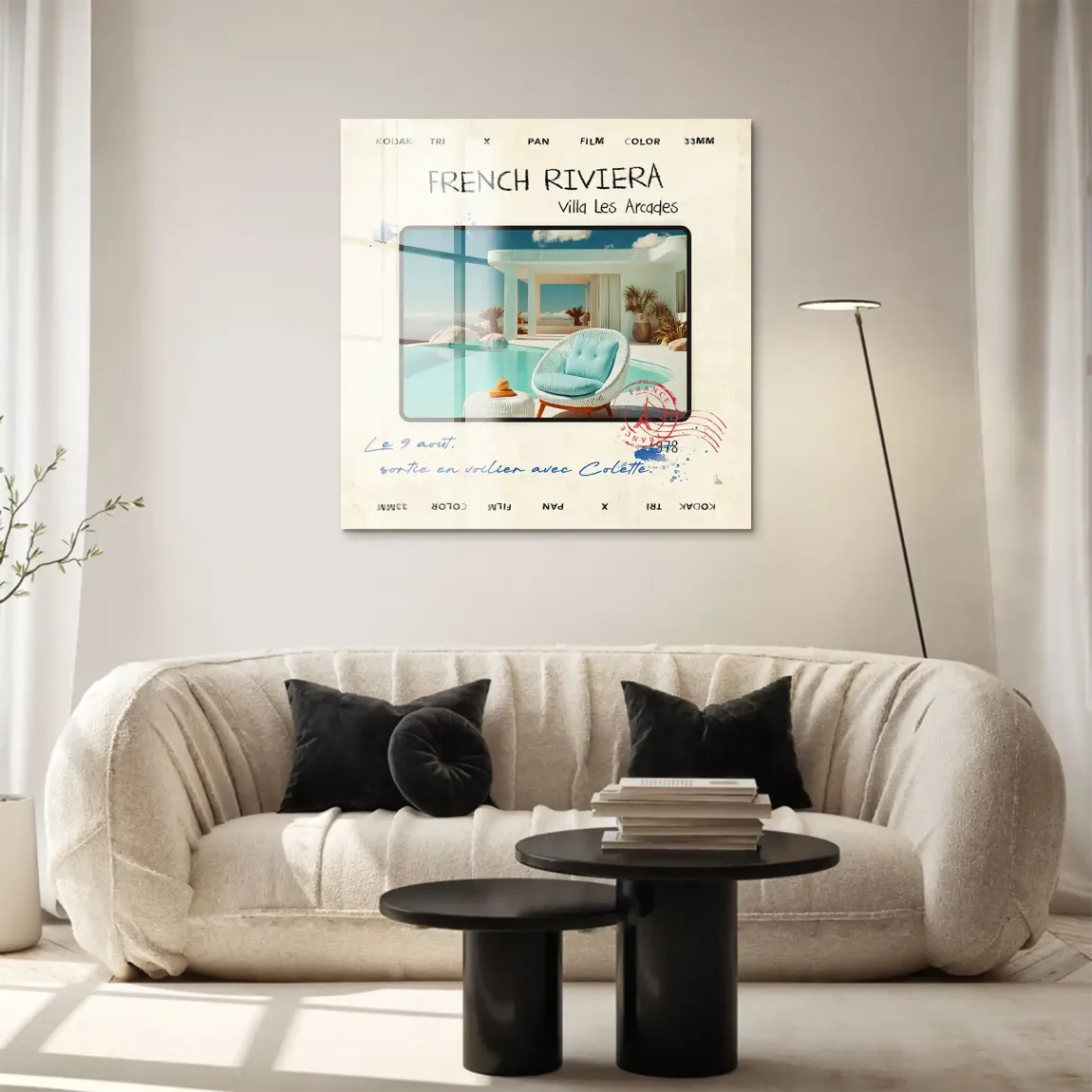 French Riviera Chic Wild Acrylglasbild