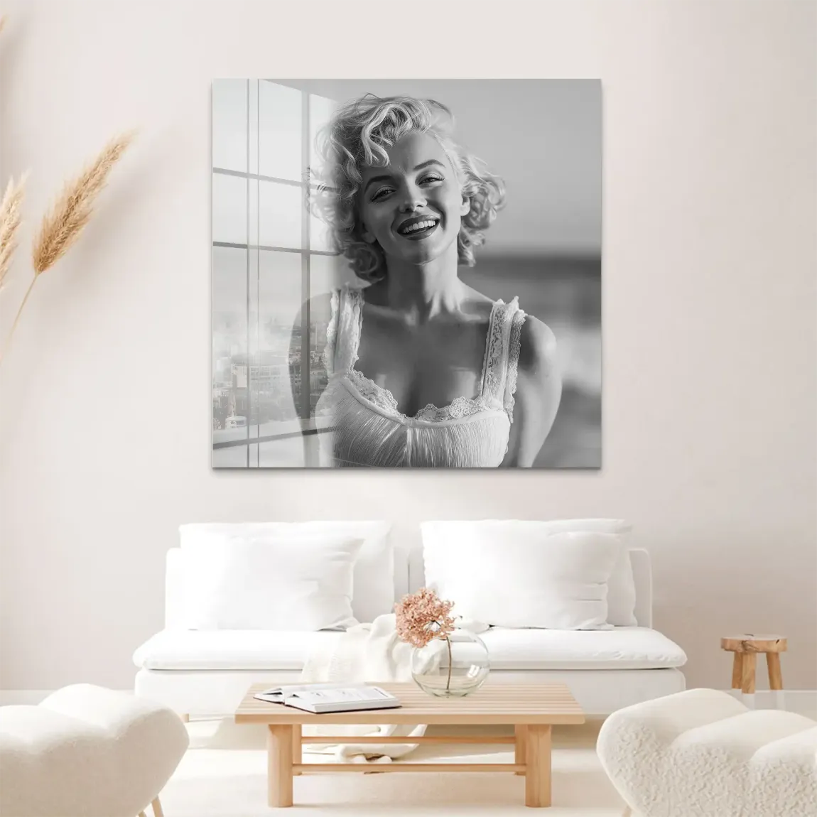 Marilyn Monroe Summer Beach Acrylglas Bild