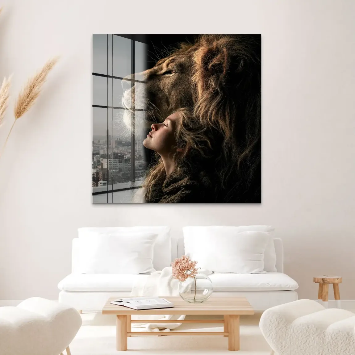 Soul Connection Löwe Acrylglas Bild