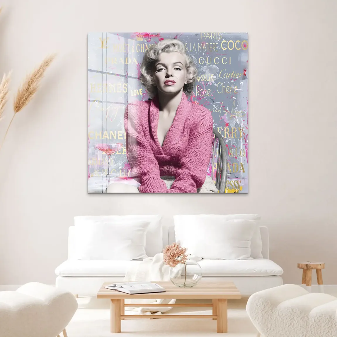 Marilyn Monroe Luxury Style Acrylglas Bild