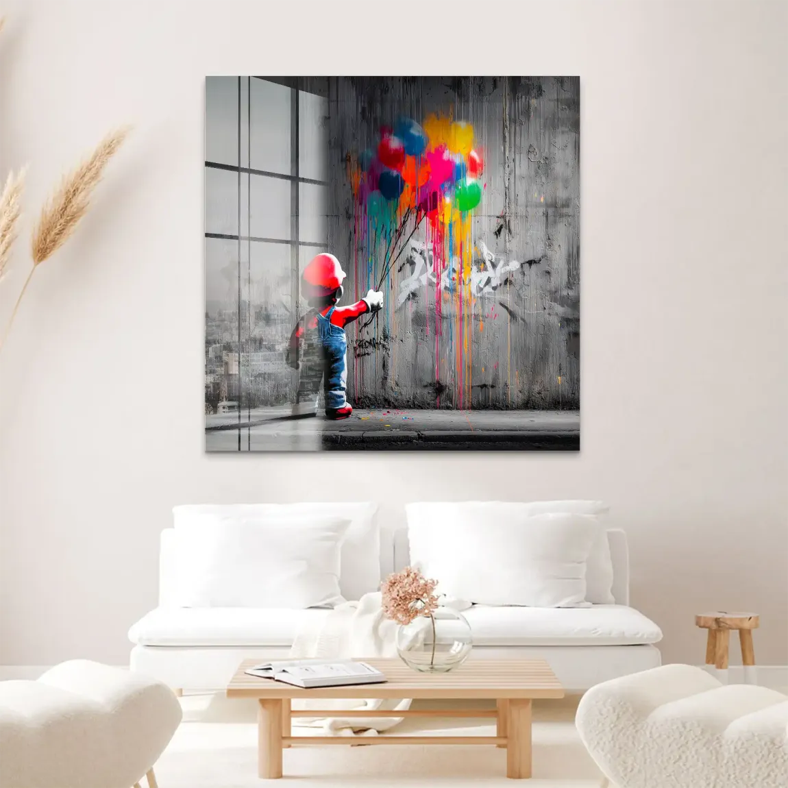 Mario Balloon Dreams Acrylglas Bild