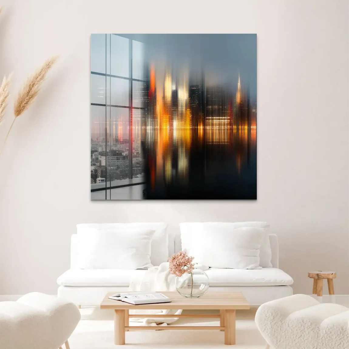 New York abstrakt Lights Acrylglas Bild