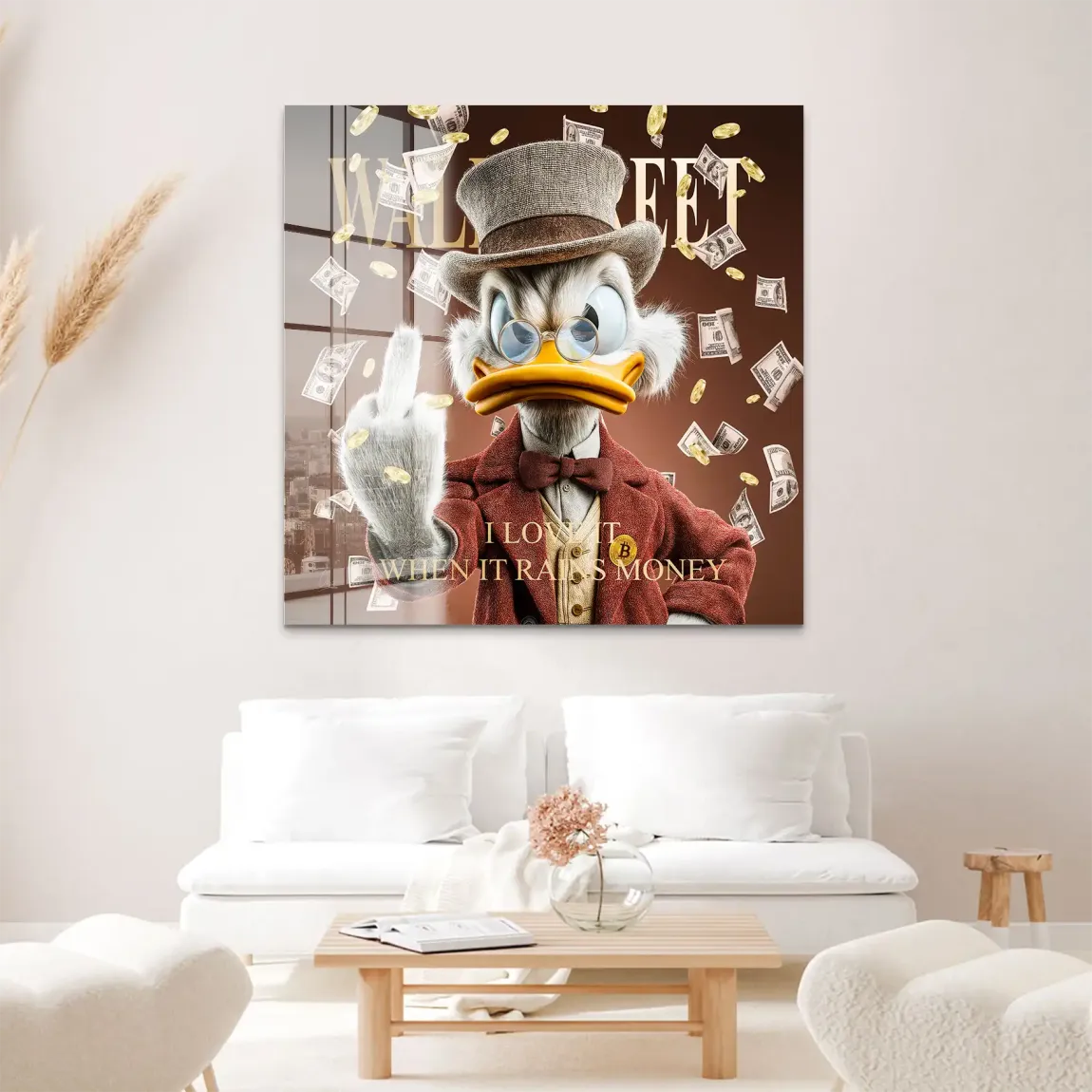 Money Empire Dagobert Duck Acrylglas Bild
