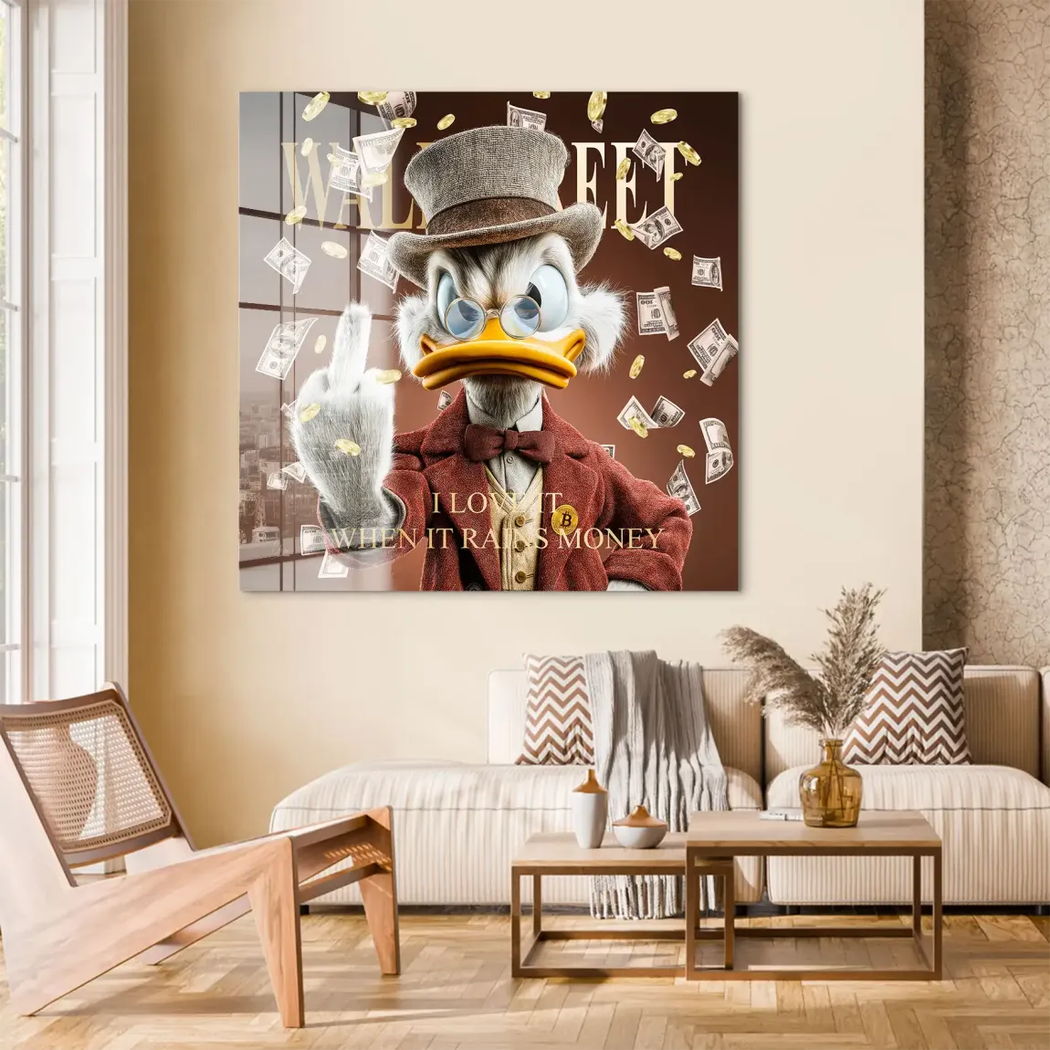 Money Empire Dagobert Duck Acrylglas Bild