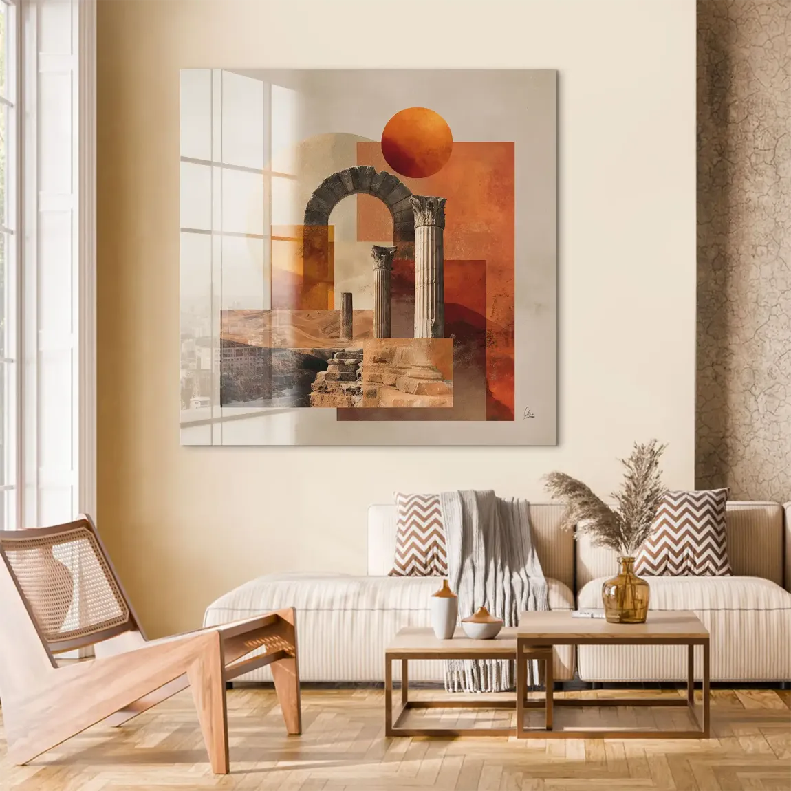 Rom Abstrakt Acrylglas Bild