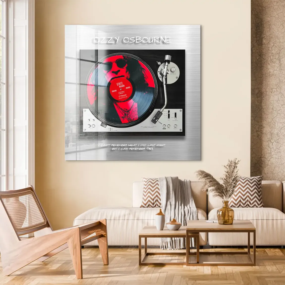 Memory Ozzy Osbourne Acrylglas Bild - INGALERIE | Dein Onlineshop für moderne Wandbilder
