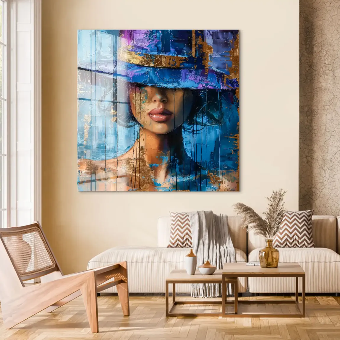 Blue Mystery Acrylglas Bild