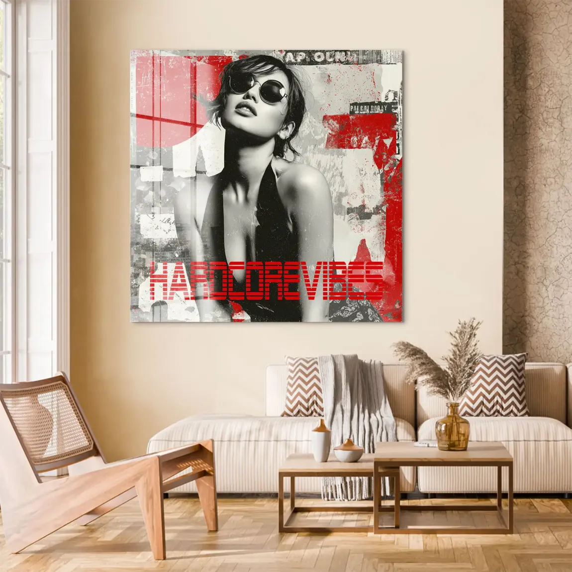Hardcore Vibes Acrylglas Bild