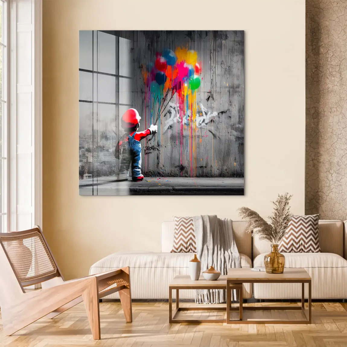 Mario Balloon Dreams Acrylglas Bild