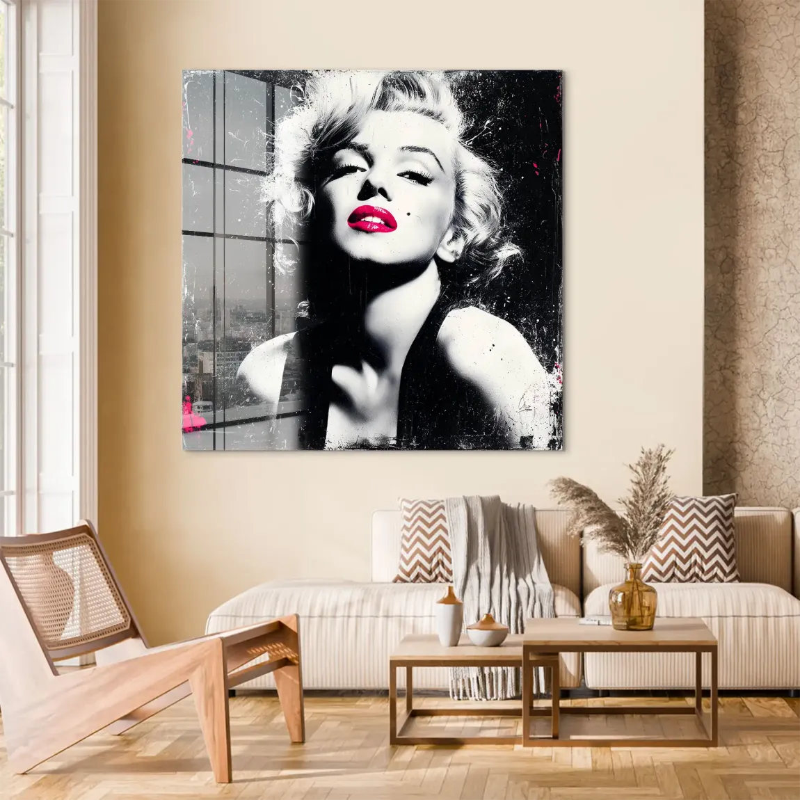 Monroe Noir Art Acrylglas Bild