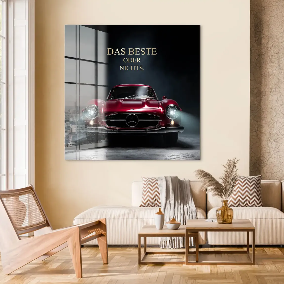 Red Legend Mercedes 300SL Acrylglas Bild