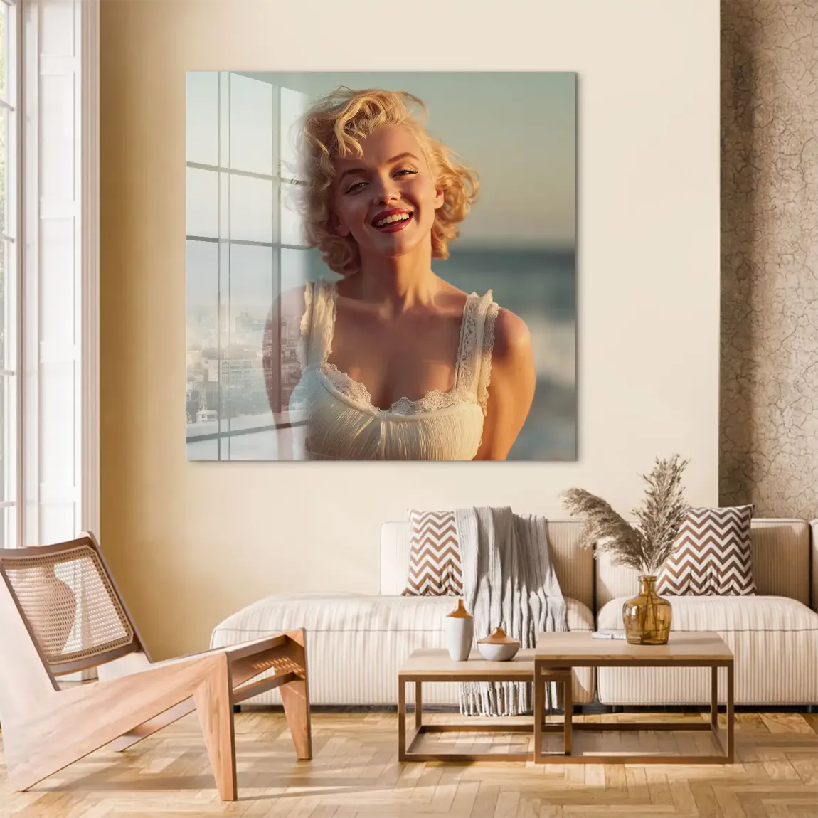 Marilyn Monroe Summer Sun Acrylglas Bild