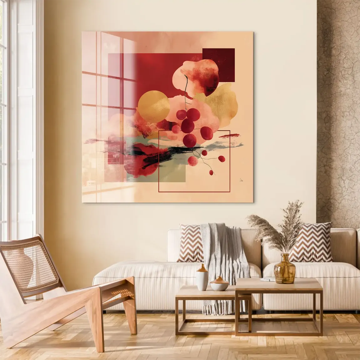 Scarlet Bloom Acrylglas Bild