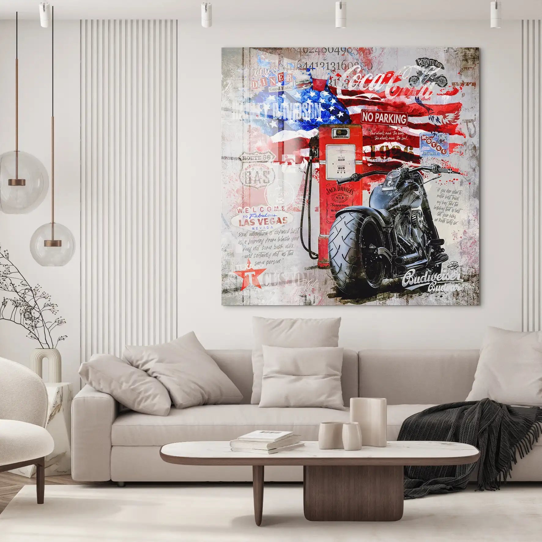 Ride the American Soul – Harley Acrylglasbild INGALERIE