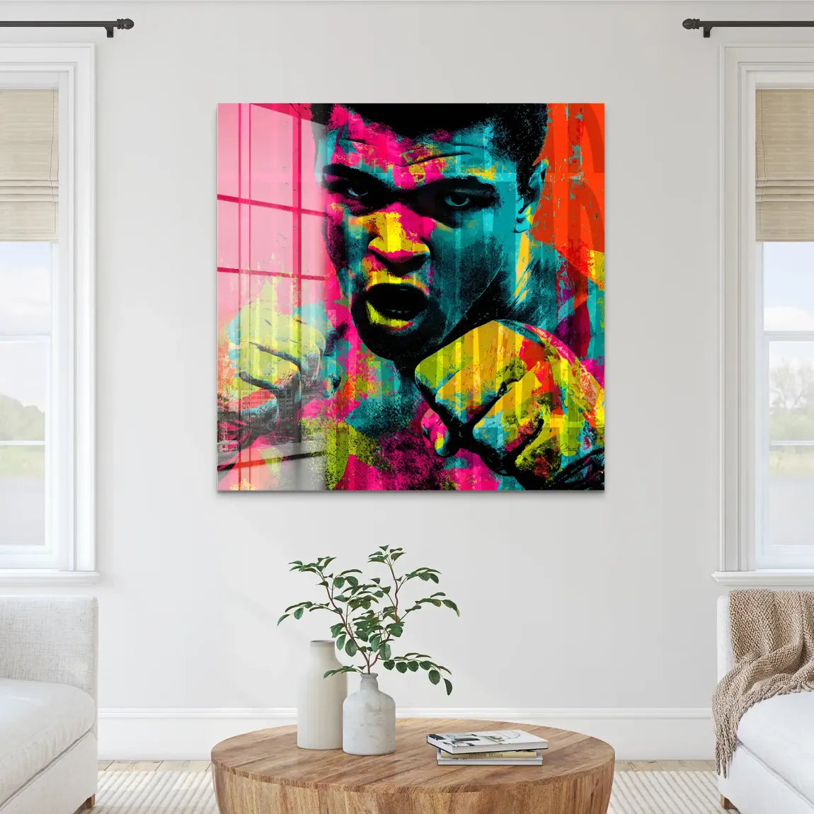 Muhammad Ali The Greatest in Color Acrylglas Bild INGALERIE