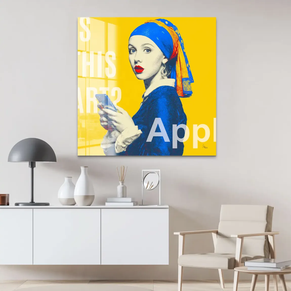 Das Mädchen mit dem Perlenohrring Acrylglas Bild