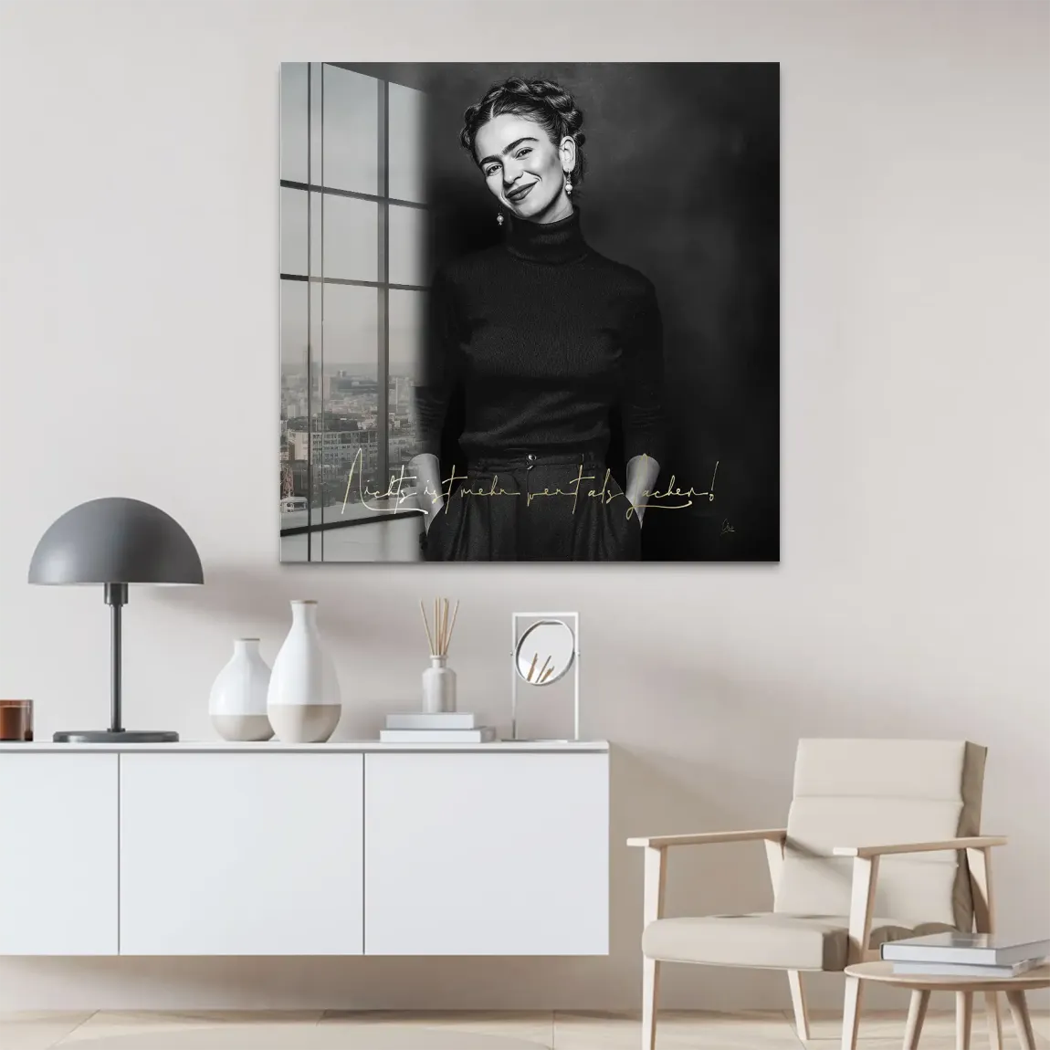 Frida Kahlos Lachen Acrylglas Bild