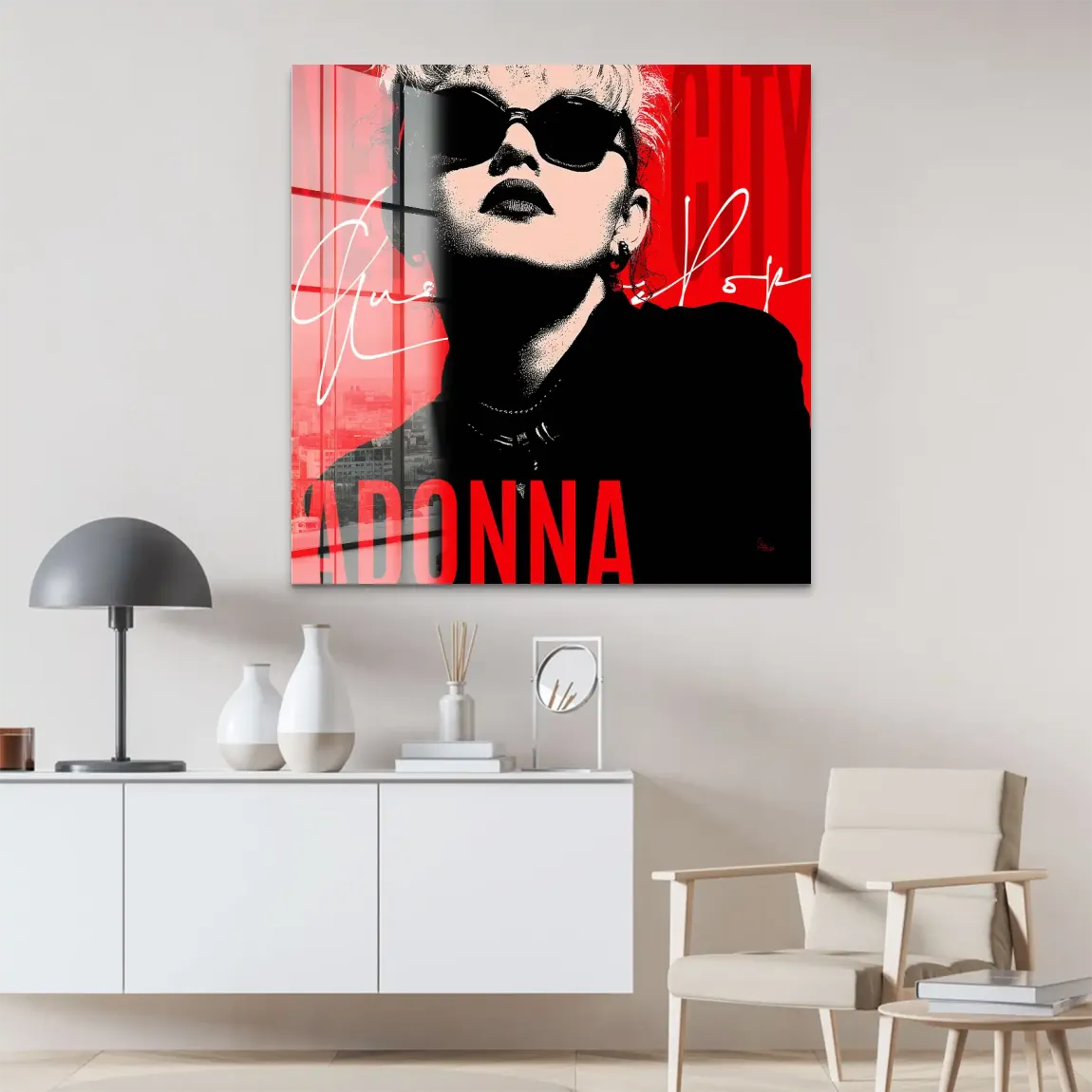 Madonna Pop Acrylglas Bild
