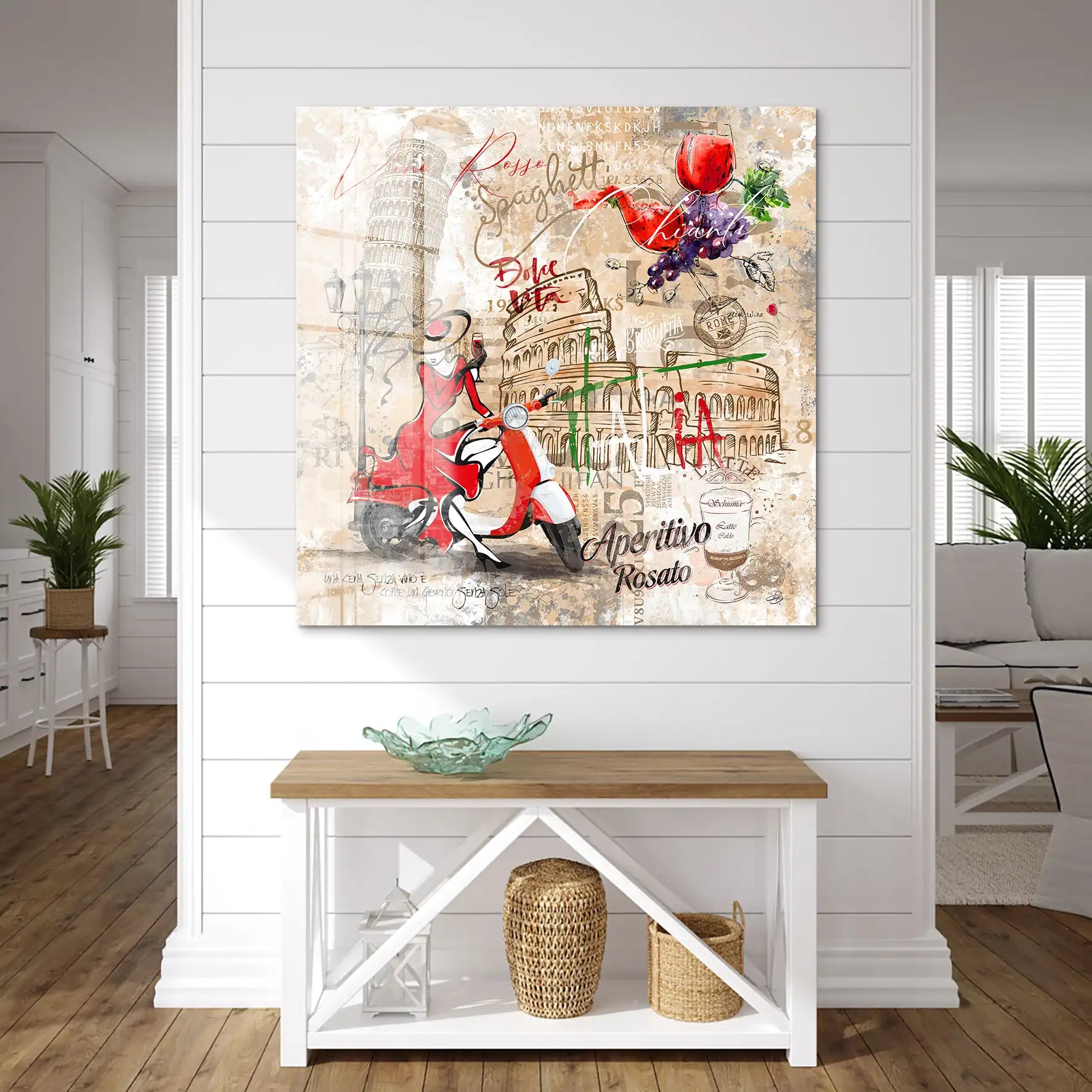 Italien Pop Art Acrylglas Bild INGALERIE