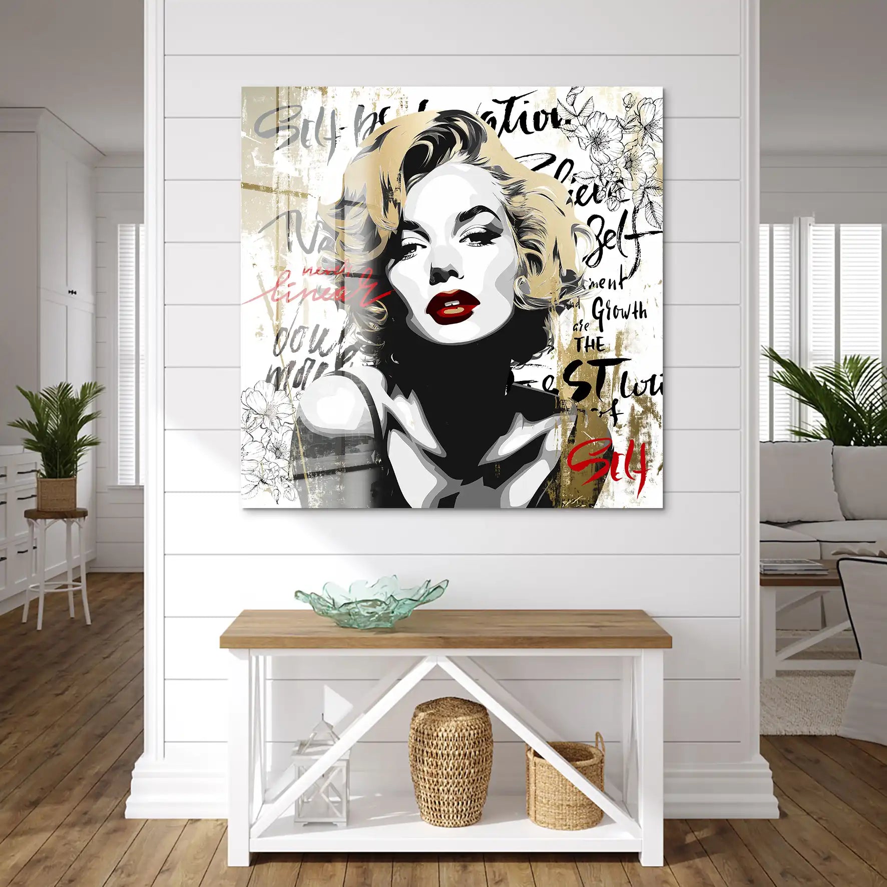 Marilyn Monroe Never Linear Acrylglas Bild INGALERIE