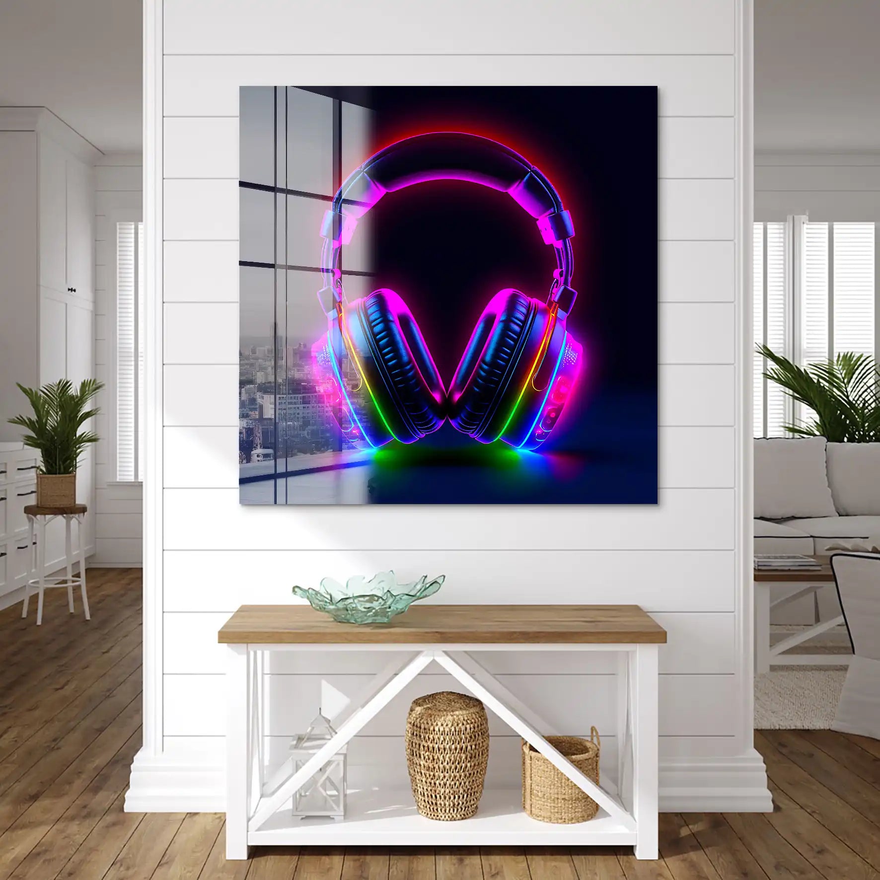 Headphone Art Acrylglas Bild INGALERIE