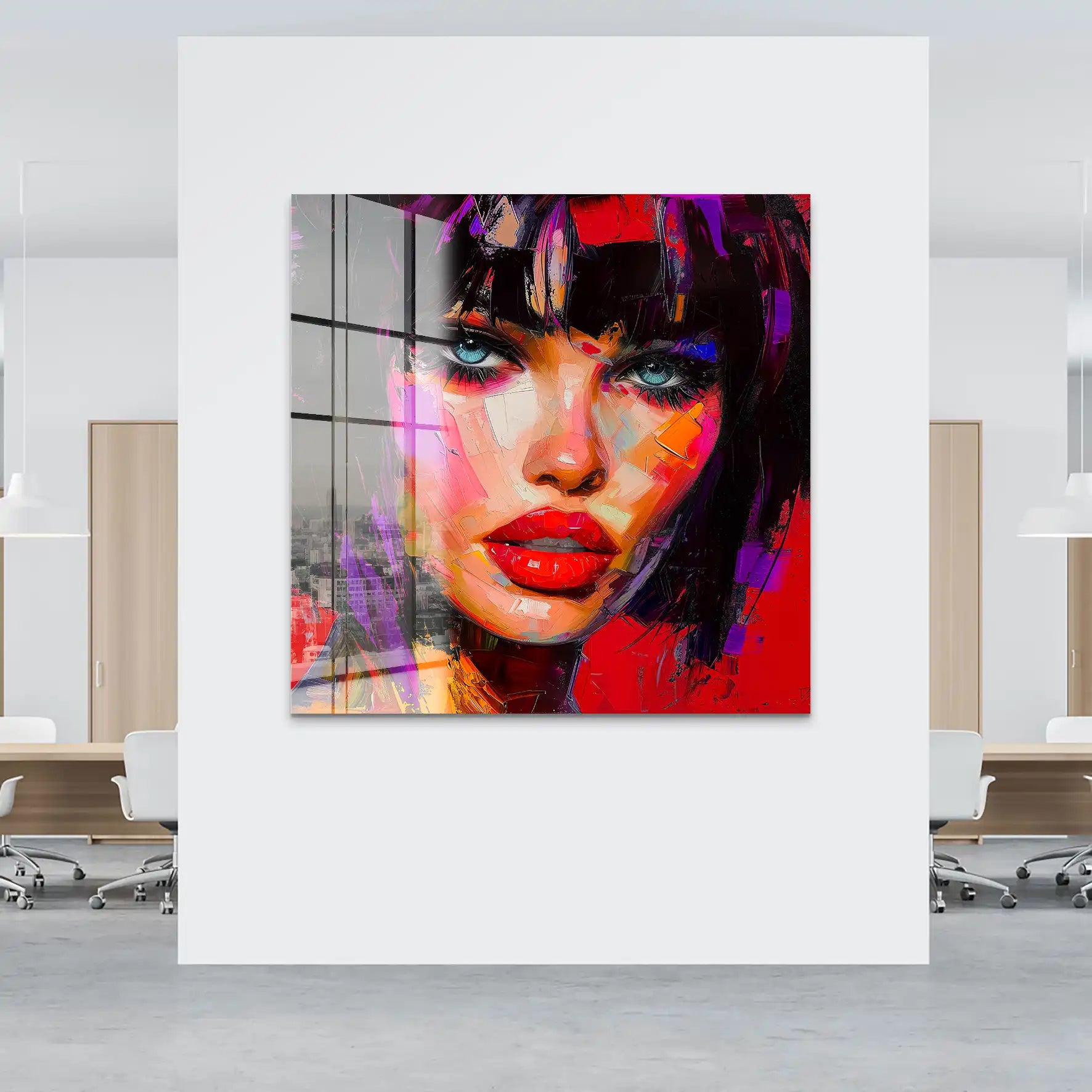 Abstrakt Red Beauty Acrylglas Bild INGALERIE